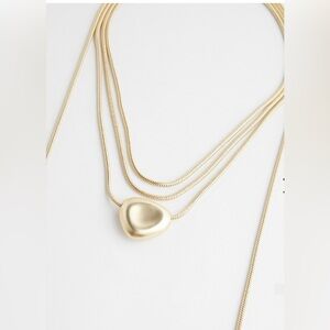 Gold Faux Wrap Necklace from Chico